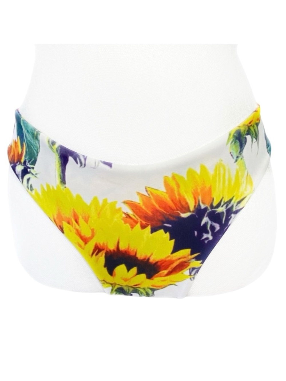 Zaful Yellow Sunflower Floral Bikini Bottoms 4